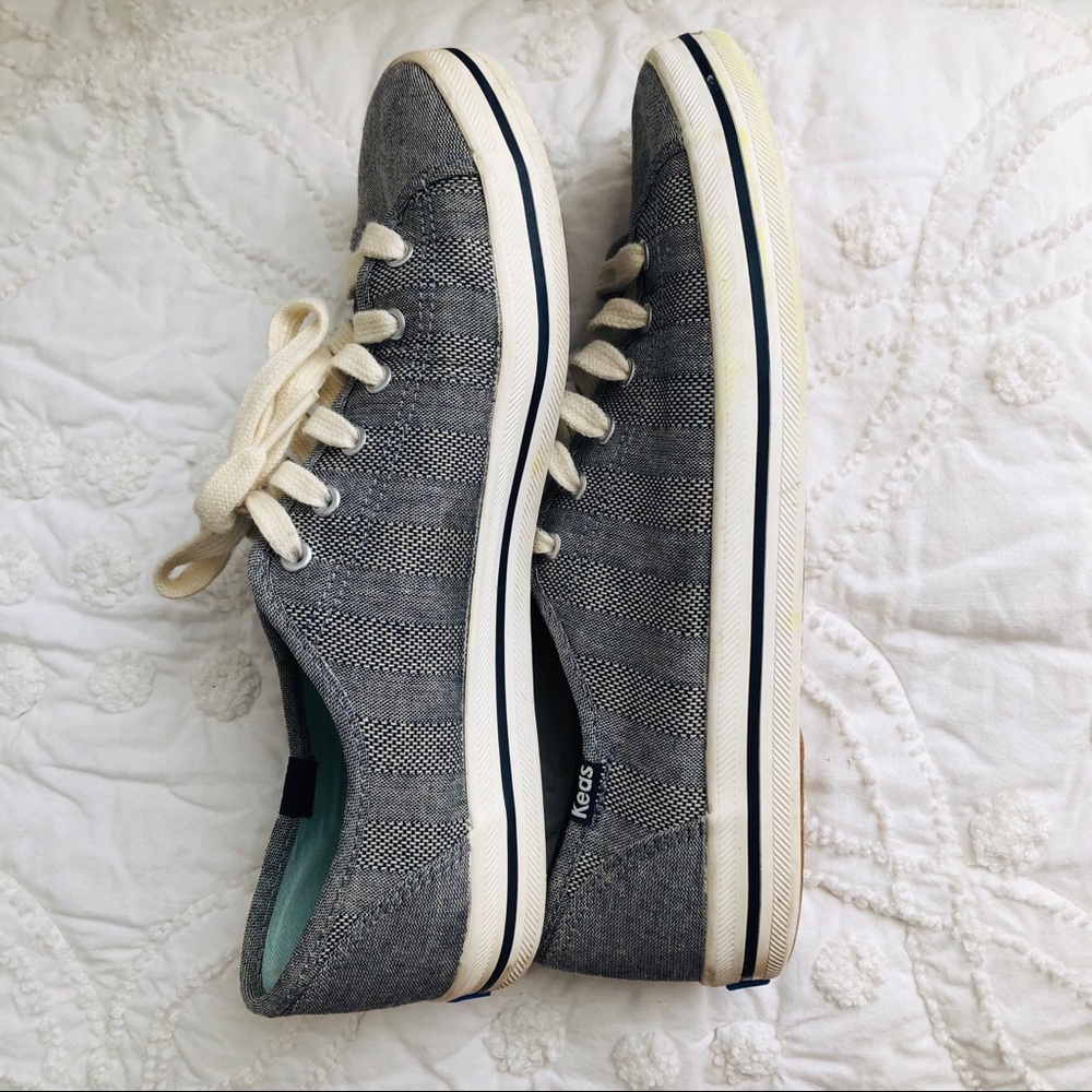 Keds Kickstart Women’s Blue Chambray Stripe 8.5 - Picture 5 of 12